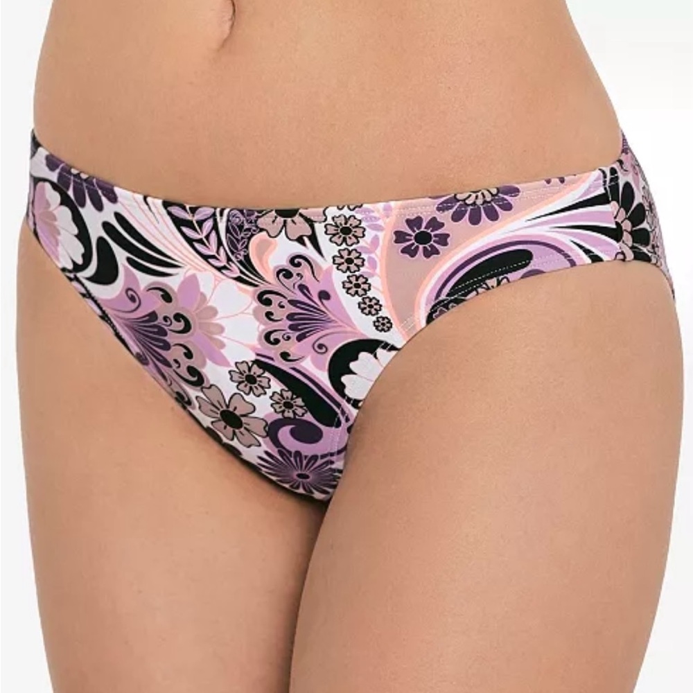Juniors' Floral-Print Hipster Bikini Bottoms / Size: S / NWT